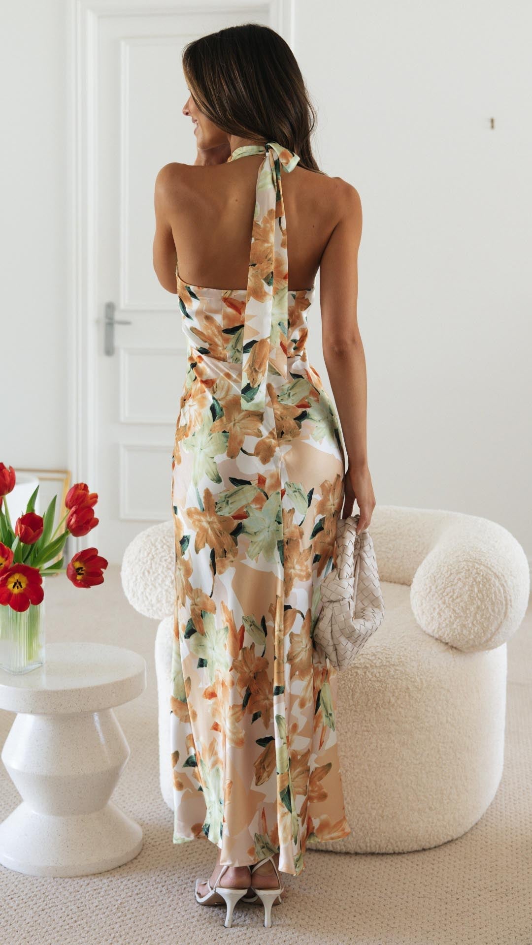 Shannon™ | Floral Halter Maxi Dress